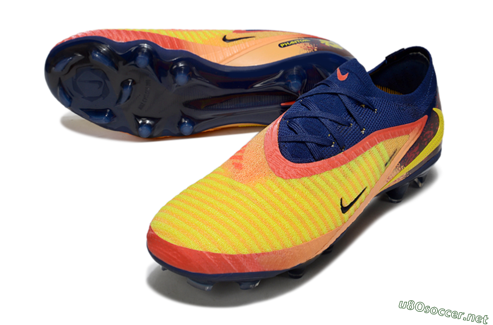 Unisex Nike Phantom 6 Elite Low FG Football Boots - Yellow/Red/Blue/Gold 3