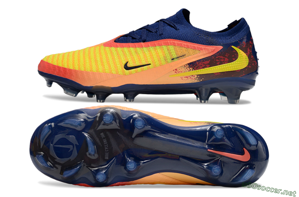 Unisex Nike Phantom 6 Elite Low FG Football Boots - Yellow/Red/Blue/Gold 1