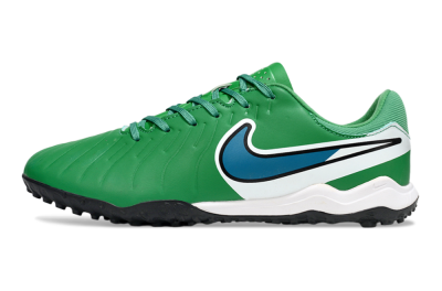 Men's Nike Tiempo Legend 10 Elite TF Football Shoes - Green/Blue/White