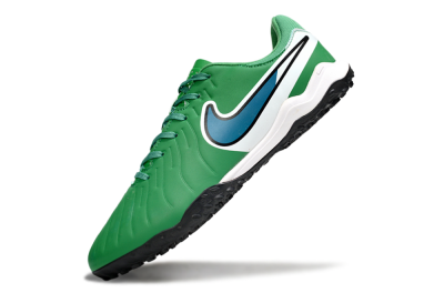 Men's Nike Tiempo Legend 10 Elite TF Football Shoes - Green/Blue/White