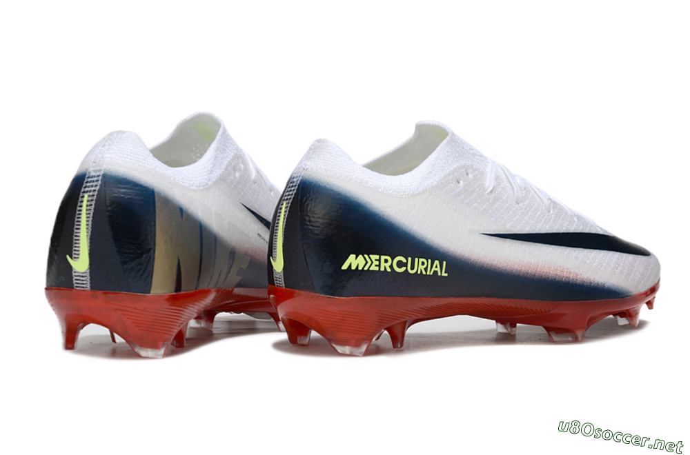 Unisex Nike Air Zoom Mercurial Vapor 16 Elite FG Football Boots - White/Blue/Yellow 6