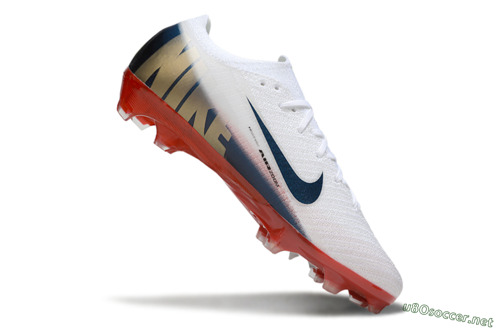 Unisex Nike Air Zoom Mercurial Vapor 16 Elite FG Football Boots - White/Blue/Yellow 4