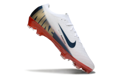 Unisex Nike Air Zoom Mercurial Vapor 16 Elite FG Football Boots - White/Blue/Yellow