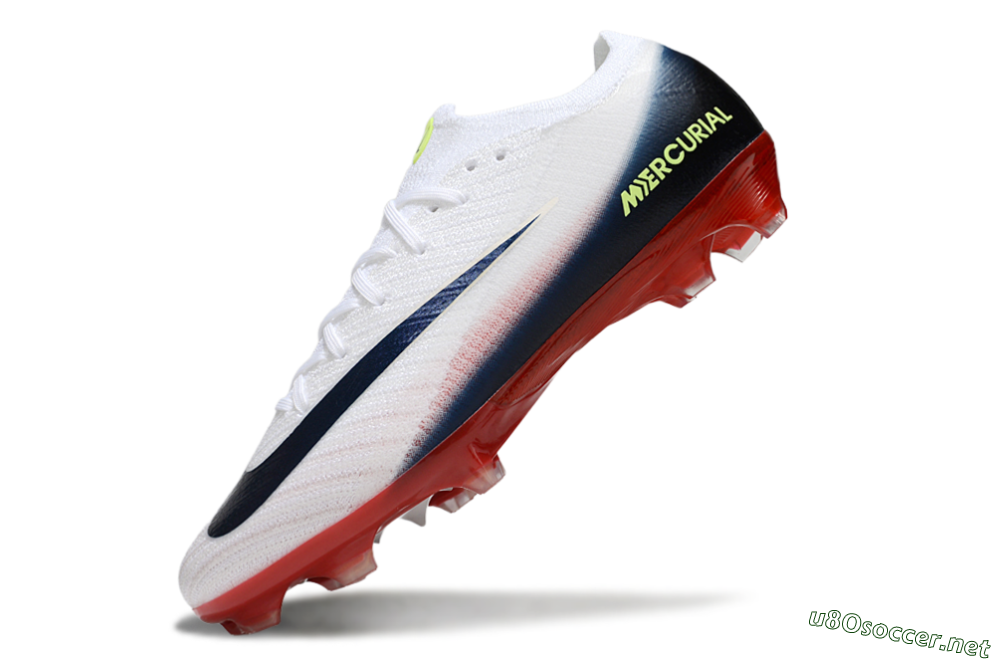 Unisex Nike Air Zoom Mercurial Vapor 16 Elite FG Football Boots - White/Blue/Yellow 5