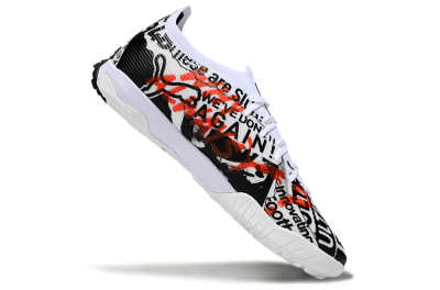 Men's Puma Ultra Ultimate TF Football Shoes - Black/White/Red