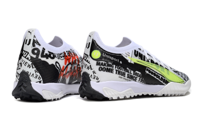 Men's Puma Ultra Ultimate TF Football Shoes - Black/White/Red