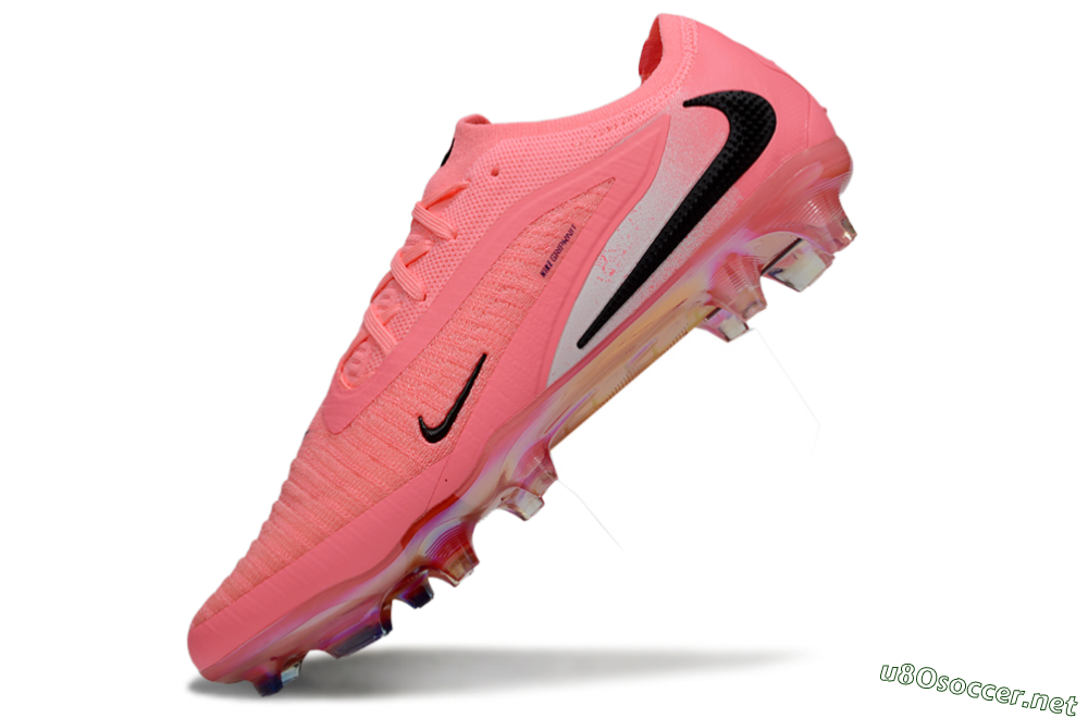 Unisex Nike Phantom 6 Elite Low FG Football Boots - Pink/White/Black 5