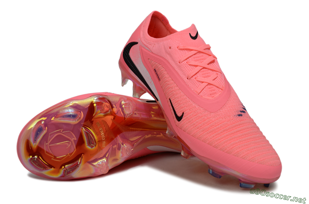Unisex Nike Phantom 6 Elite Low FG Football Boots - Pink/White/Black 3
