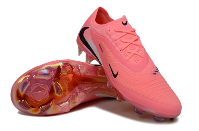Unisex Nike Phantom 6 Elite Low FG Football Boots - Pink/White/Black