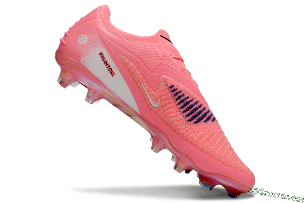 Unisex Nike Phantom 6 Elite Low FG Football Boots - Pink/White/Black 4