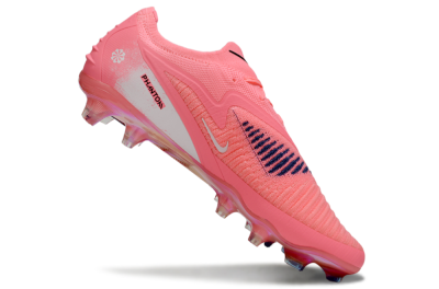 Unisex Nike Phantom 6 Elite Low FG Football Boots - Pink/White/Black