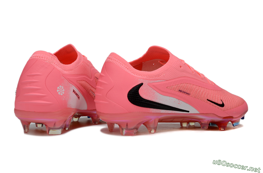 Unisex Nike Phantom 6 Elite Low FG Football Boots - Pink/White/Black 6