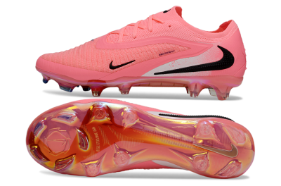 Unisex Nike Phantom 6 Elite Low FG Football Boots - Pink/White/Black
