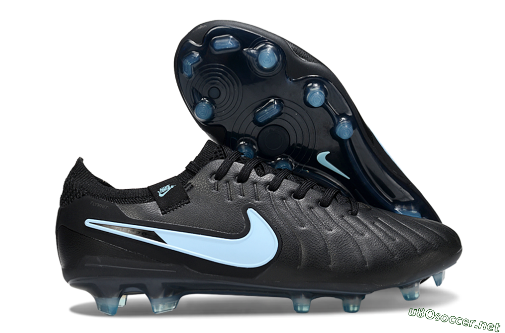 Men's Nike Tiempo Legend 10 Elite FG Football Boots - Black/Jade 2