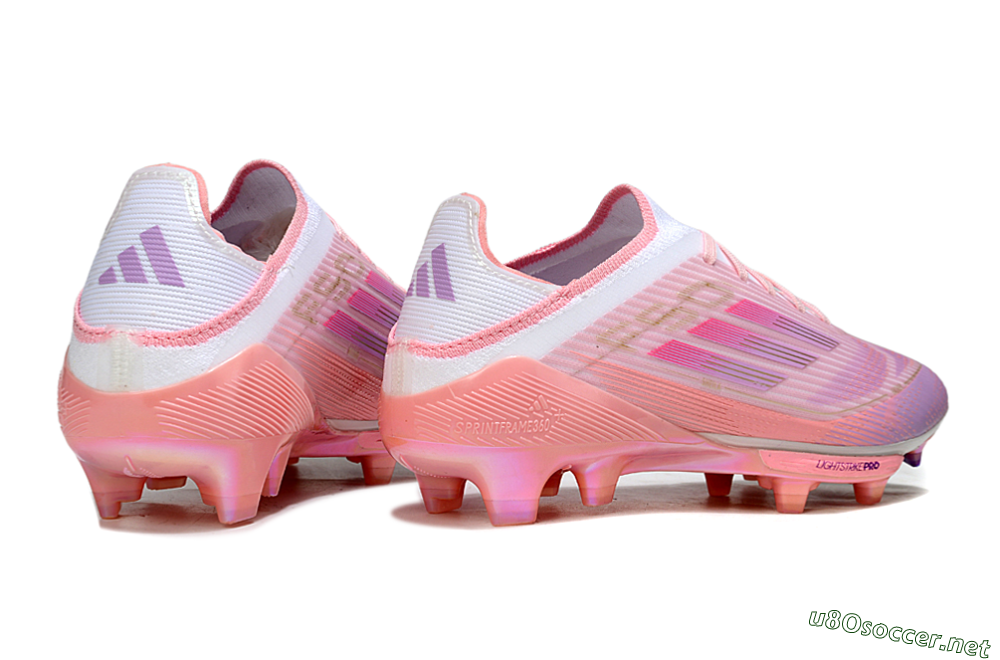 Unisex Adidas F50 Lightstrike Pro FG Football Boots - Pink/Purple/Gold 7