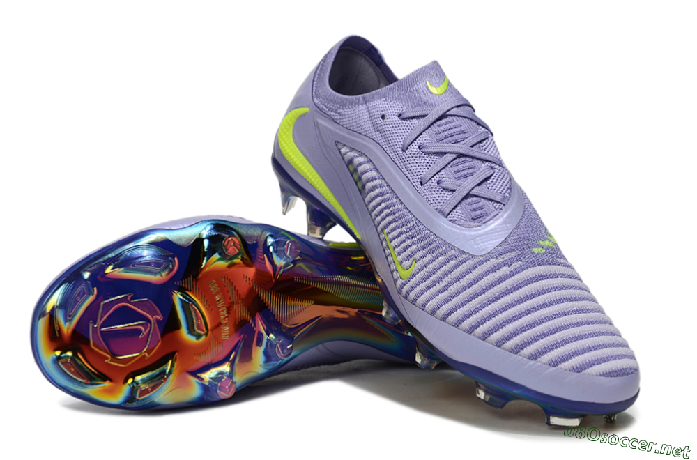 Unisex Nike Phantom 6 Elite Low FG Football Boots - Purple/Yellow/Gold 3