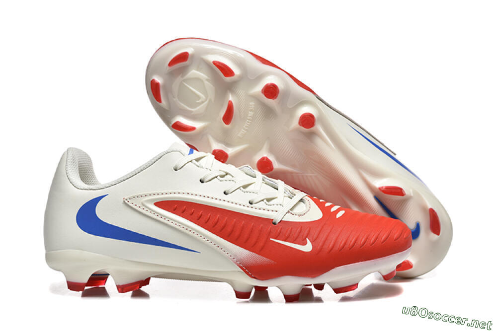 Men's Nike Phantom 6 Elite Low FG Football Boots - Red/White/Blue 2