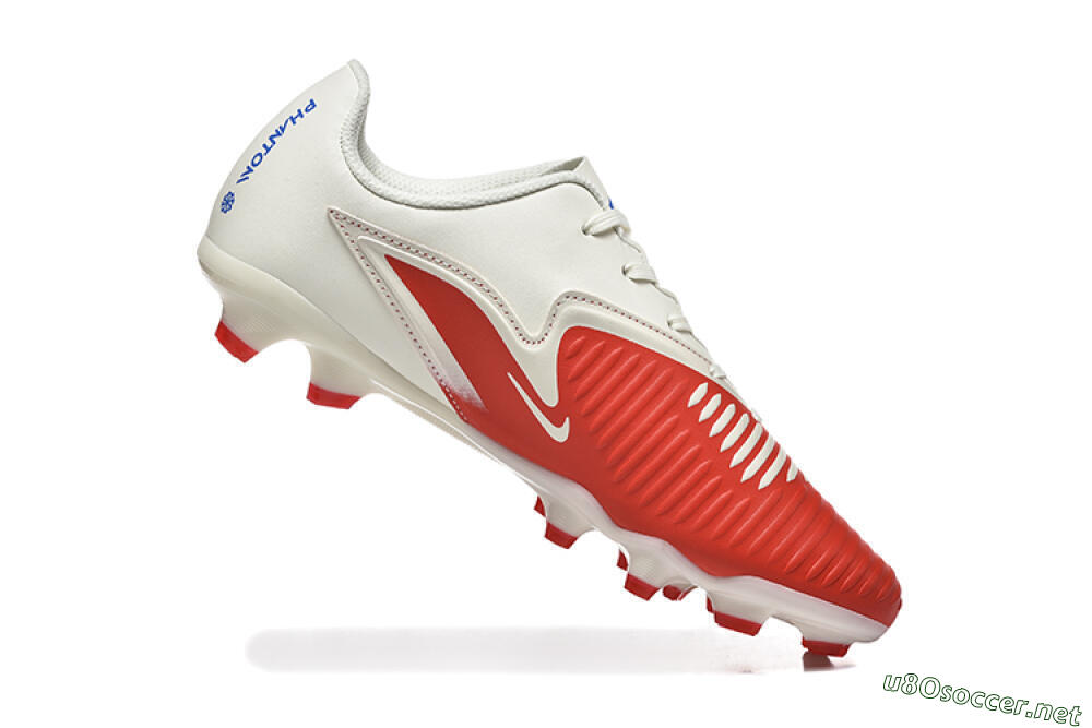 Men's Nike Phantom 6 Elite Low FG Football Boots - Red/White/Blue 7