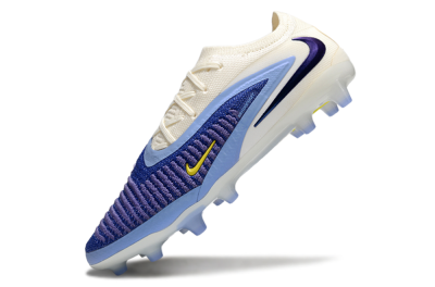 Unisex Nike Phantom 6 Elite Low FG Football Boots - Blue/White/Yellow