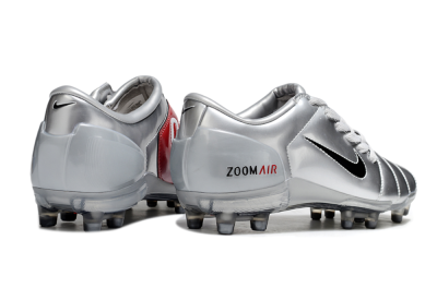 Unisex Nike Air Zoom Total 90 III FG Football Boots - Silver/Black/Red