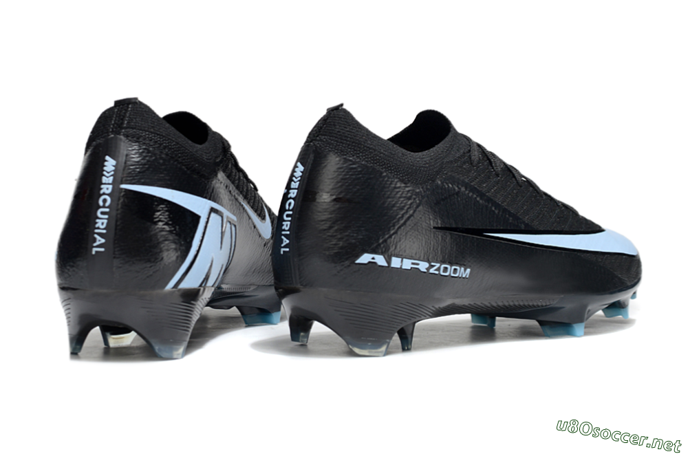 Unisex Nike Air Zoom Mercurial Vapor 16 Elite FG Football Boots - Black/Jade 6