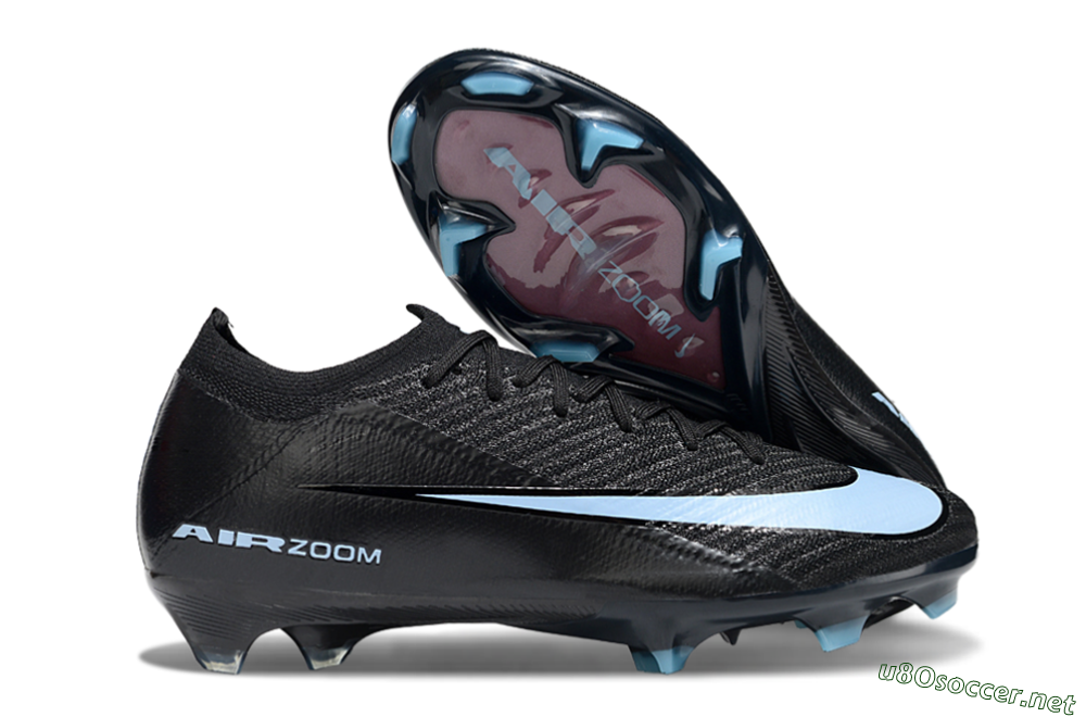 Unisex Nike Air Zoom Mercurial Vapor 16 Elite FG Football Boots - Black/Jade 2