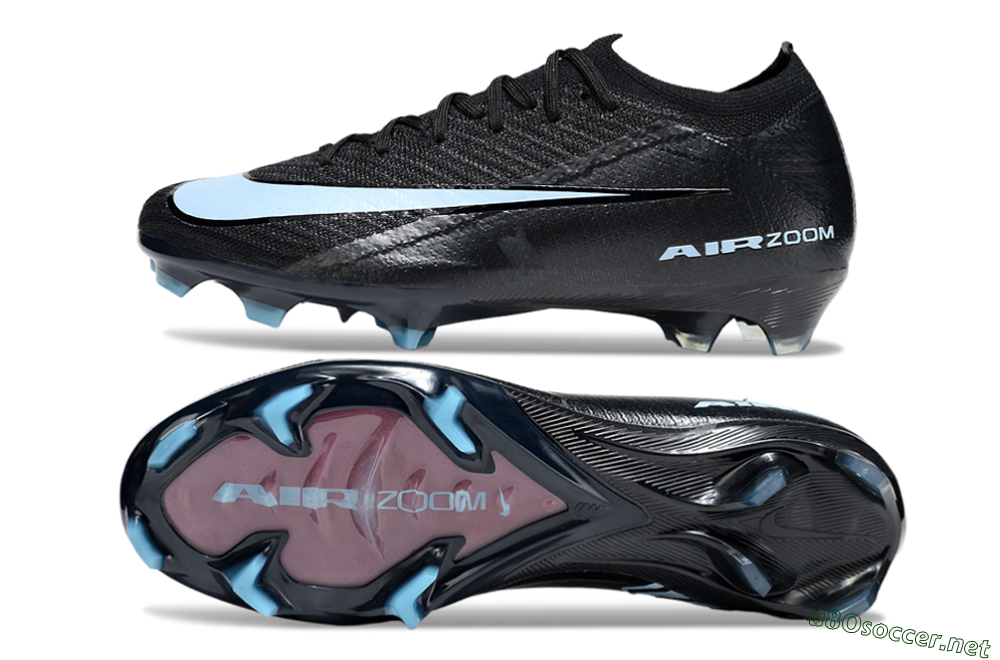 Unisex Nike Air Zoom Mercurial Vapor 16 Elite FG Football Boots - Black/Jade 1