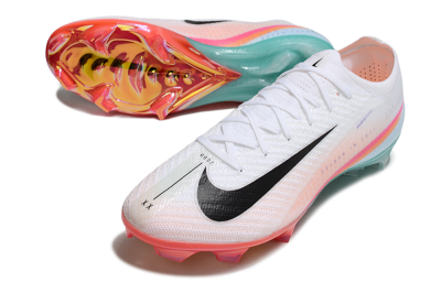 Unisex Nike Air Zoom Mercurial Vapor 16 Elite FG Football Boots - White/Black/Pink/Jade