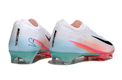 Unisex Nike Air Zoom Mercurial Vapor 16 Elite FG Football Boots - White/Black/Pink/Jade