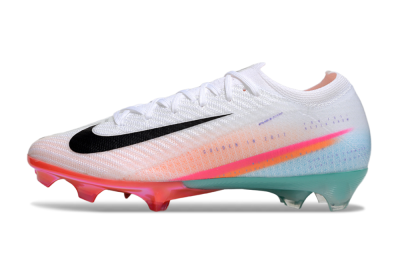 Unisex Nike Air Zoom Mercurial Vapor 16 Elite FG Football Boots - White/Black/Pink/Jade