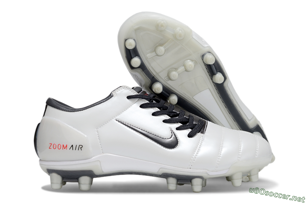 Men's Nike Air Zoom Total 90 III FG Football Boots - White/Black/Red 2