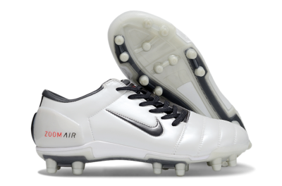 Men's Nike Air Zoom Total 90 III FG Football Boots - White/Black/Red