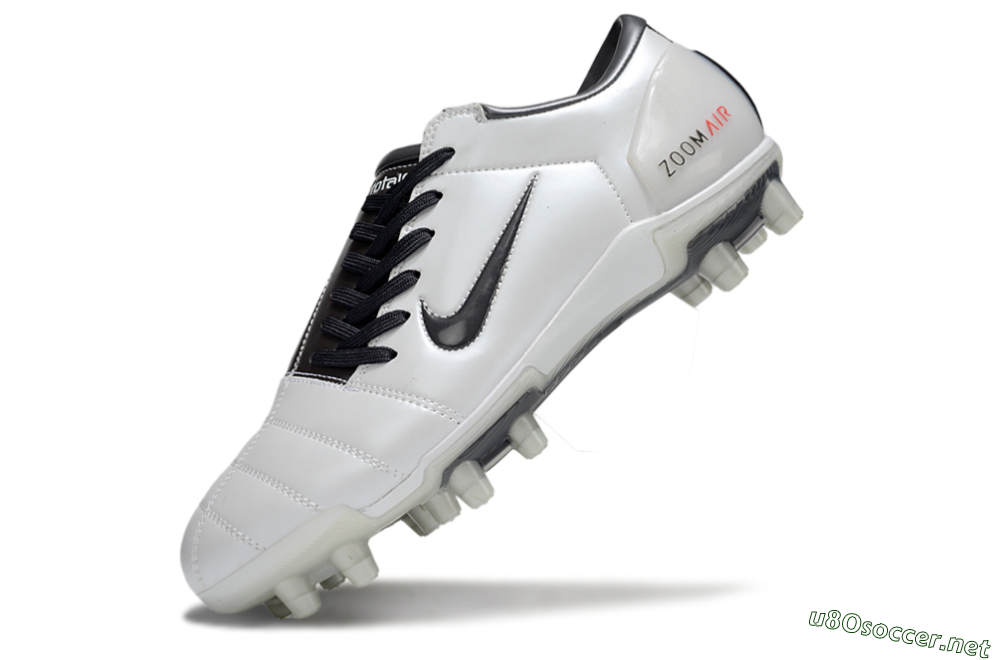 Men's Nike Air Zoom Total 90 III FG Football Boots - White/Black/Red 5