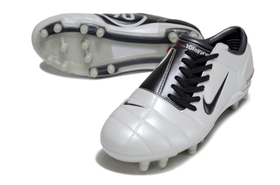 Men's Nike Air Zoom Total 90 III FG Football Boots - White/Black/Red