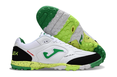 Men's Joma Top Flex TF Football Shoes - White/Yellow/Black