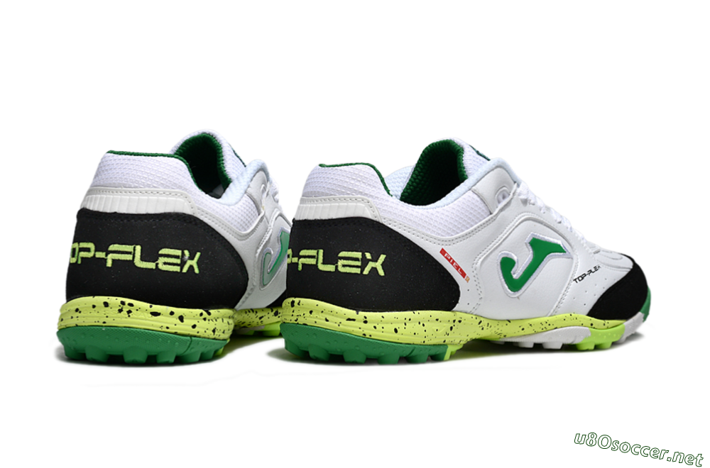 Men's Joma Top Flex TF Football Shoes - White/Yellow/Black 6