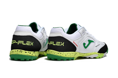 Men's Joma Top Flex TF Football Shoes - White/Yellow/Black