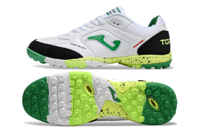Men's Joma Top Flex TF Football Shoes - White/Yellow/Black