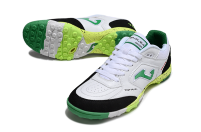 Men's Joma Top Flex TF Football Shoes - White/Yellow/Black