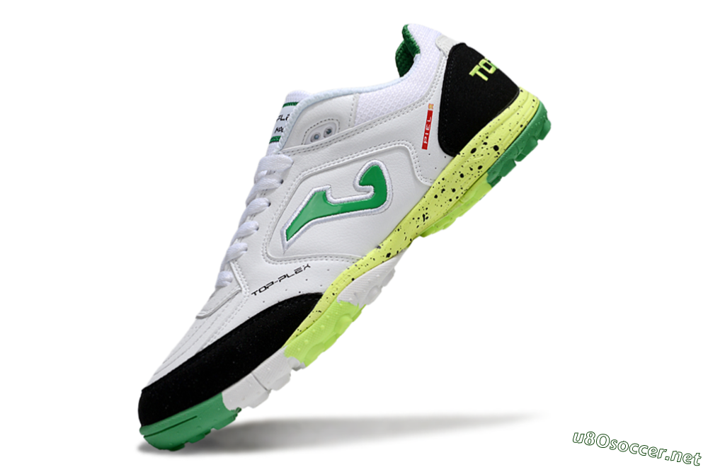 Men's Joma Top Flex TF Football Shoes - White/Yellow/Black 5