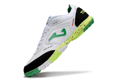 Men's Joma Top Flex TF Football Shoes - White/Yellow/Black