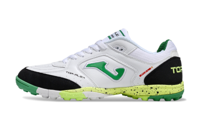 Men's Joma Top Flex TF Football Shoes - White/Yellow/Black