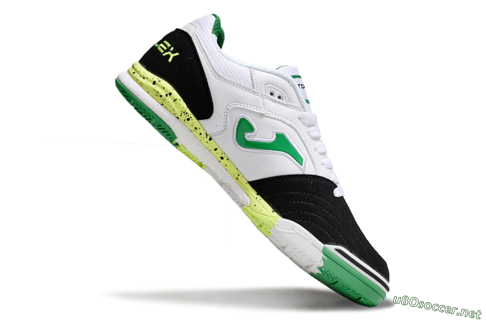 Men's Joma Top Flex IC Football Shoes - White/Yellow/Black 4