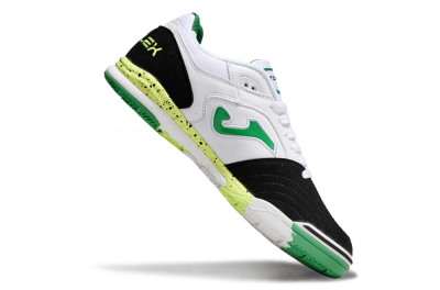 Men's Joma Top Flex IC Football Shoes - White/Yellow/Black