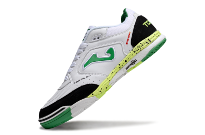 Men's Joma Top Flex IC Football Shoes - White/Yellow/Black