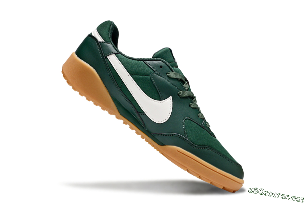 Unisex Nike Terra Manta TF Football Shoes - Green/White/Brown 4