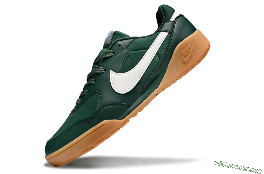 Unisex Nike Terra Manta TF Football Shoes - Green/White/Brown 5