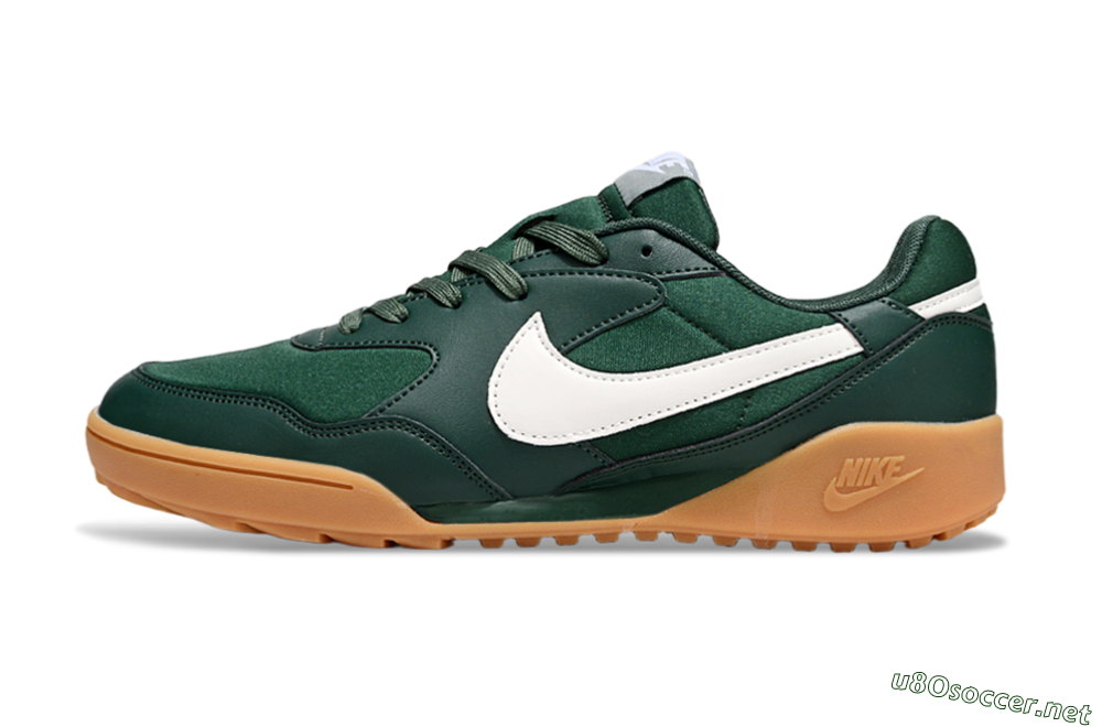 Unisex Nike Terra Manta TF Football Shoes - Green/White/Brown 0