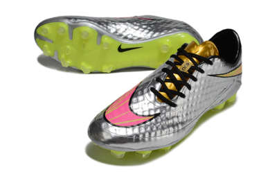 Men's Nike Hypervenom Phantom Rgn SE FG Football Boots - Silver/Pink/Gold