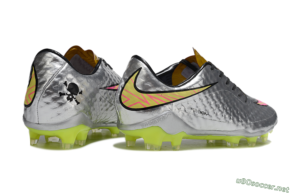 Men's Nike Hypervenom Phantom Rgn SE FG Football Boots - Silver/Pink/Gold 6